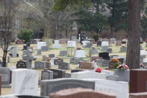 Not anything like the small cemetery in the story.